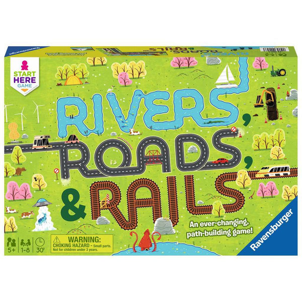 Ravensburger Rivers, Roads & Rails Game Brain Teasers and Strategy