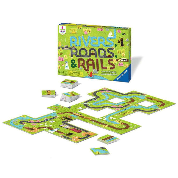 Ravensburger Rivers, Roads & Rails Game Brain Teasers and Strategy