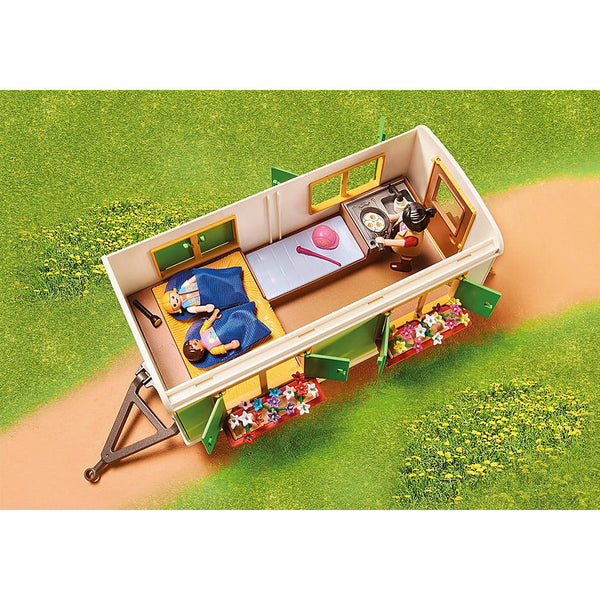 Hoved fugtighed ledningsfri Playmobil 70510 Pony Shelter with Mobile Home | Playscapes