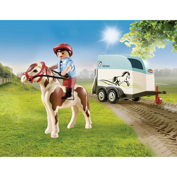 uitgebreid Welvarend Koloniaal Playmobil 70511 Car with Pony Trailer | Playscapes
