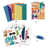 Craft Kits - Djeco Square Heads Inspired By Picasso Sticker Collage Kit