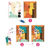 Craft Kits - Djeco Square Heads Inspired By Picasso Sticker Collage Kit