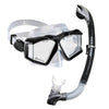Mask And Snorkel Set - U.S. Divers Sideview II LX Mask + Snorkel Set- Black/Silver