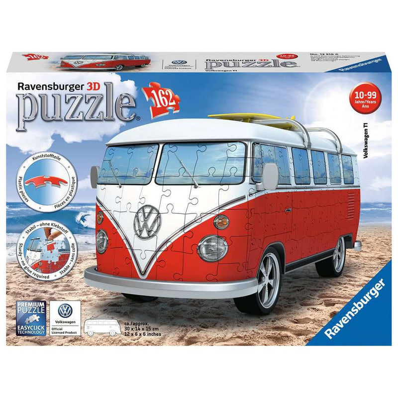 Ravensburger 3D VW Bus T1 Campervan 162 Piece Puzzle