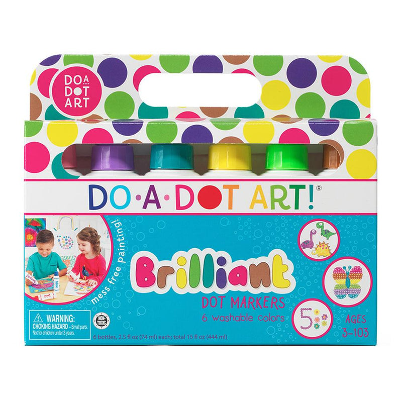 Art Supplies - Do-A-Dot Art! Brilliant Markers- 6 Pack