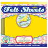 eeBoo Felt Sheets- 5 Pack- Canary- Anglo Dutch Pools & Toys  - 4