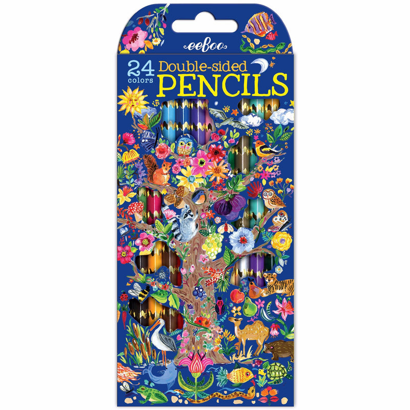 eeBoo Tree of Life 12 Double-Sided Pencils