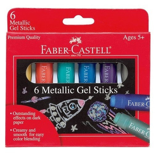 Faber-Castell Metallic Gel Sticks - Art supplies - Anglo Dutch Pools and Toys