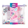 Art Supplies - Make It Real Butterfly Glitter Pouch And 12pk Pen Set