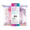 Art Supplies - Make It Real Butterfly Glitter Pouch And 12pk Pen Set