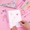 Art Supplies - Make It Real Butterfly Glitter Pouch And 12pk Pen Set