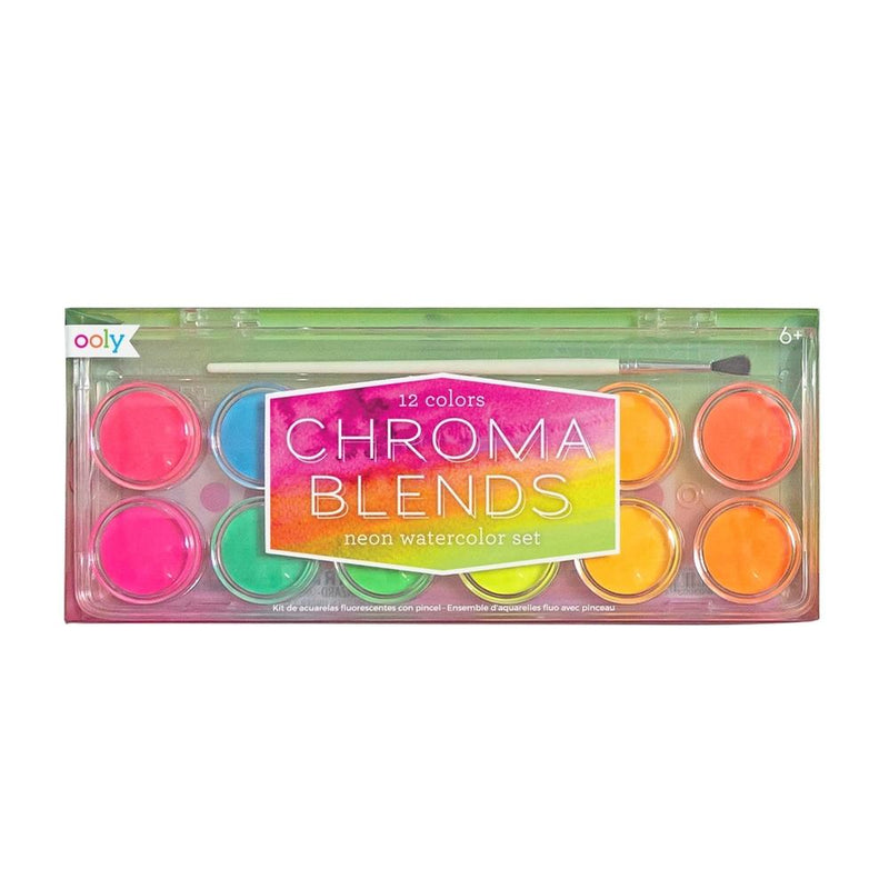 Art Supplies - OOLY Chroma Blends Watercolor Paint Set - Neon