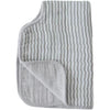 Baby And Infant Accessories - Little Unicorn Cotton Muslin Burp Cloth - Grey Stripe