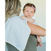 Baby And Infant Accessories - Little Unicorn Cotton Muslin Burp Cloth - Grey Stripe