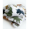 Baby And Infant Accessories - Little Unicorn Cotton Muslin Swaddle Blanket - Dino Friends