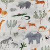 Loulou LOLLIPOP Muslin Swaddle - Safari Jungle 47 x 47"