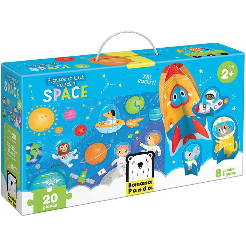 Beginner Puzzles - Banana Panda Figure It Out Space 20 Pc Puzzle