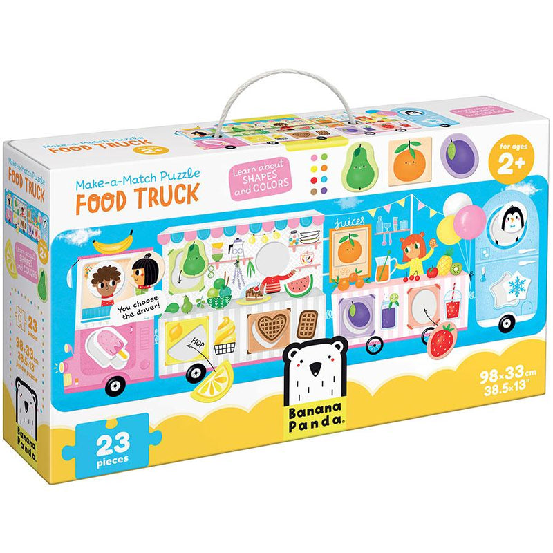Beginner Puzzles - Banana Panda Make-a-Match Food Truck 23 Pc Puzzle