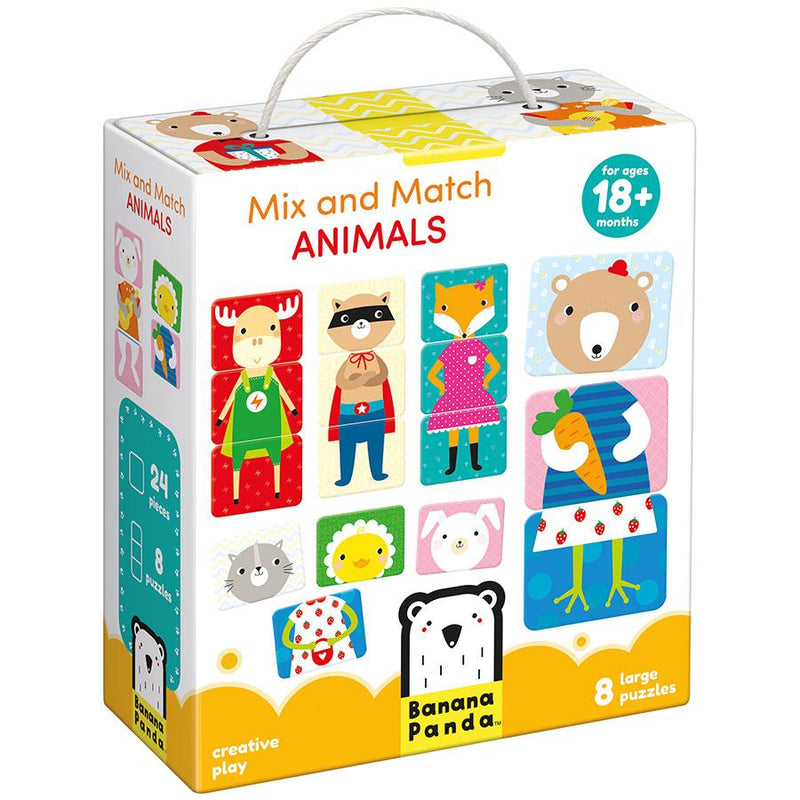 Beginner Puzzles - Banana Panda Mix And Match Animals