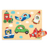 Beginner Puzzles - Djeco Coucou-Vroum Wooden Puzzle