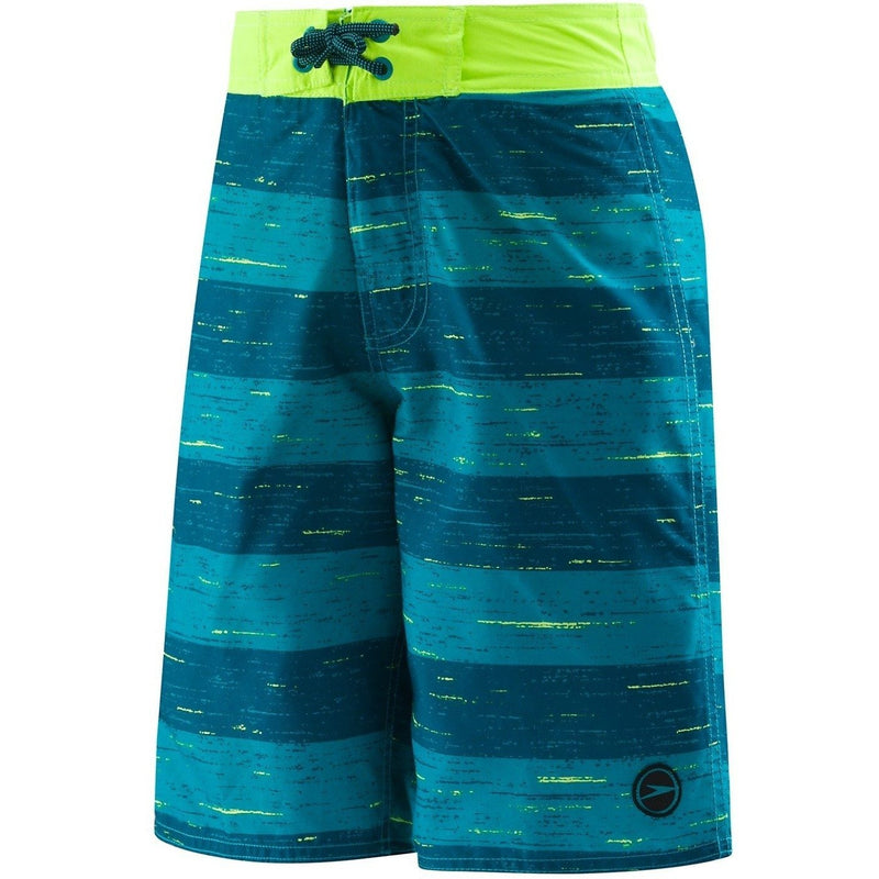 Speedo Boys Thru Way Stripe E-Board Shorts (8-16)- Marine Green