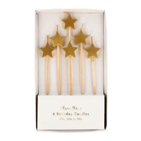 Candles - Meri Meri Gold Star Candles