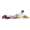 Bruder Mack Granite Flatbed Truck with JCB Loader Backhoe