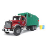 Commercial And Farm Vehicles - Bruder Mack Granite Rear Loading Garbage Truck