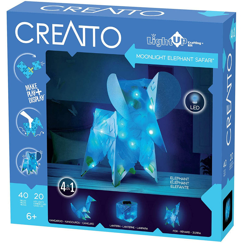 CREATTO Moonlight Elephant Safari Light-Up Crafting Kit