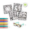 Craft Kits - Djeco Fantasy Forest 3D Felt Tip Marker Coloring Activity