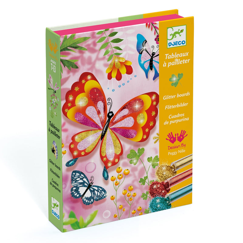 Craft Kits - Djeco Glitter Boards Butterflies Art Kit
