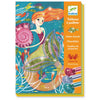 Craft Kits - Djeco Glitter Boards Mermaids Art Kit