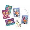 Craft Kits - Djeco Glitter Boards Mermaids Art Kit