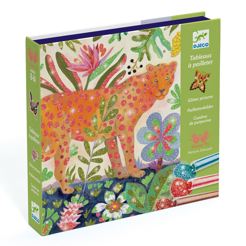 Craft Kits - Djeco Glitter Boards Tropico Art Kit