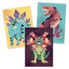 Craft Kits - Djeco Jurassic Rub-On Foil Transfer Craft Kit