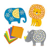 Craft Kits - Djeco Soft Jungle Sticker Mosaic Collage Craft Kit