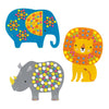 Craft Kits - Djeco Soft Jungle Sticker Mosaic Collage Craft Kit