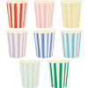 Cups And Straws - Meri Meri Mixed Stripe Cups