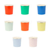 Cups And Straws - Meri Meri Party Palette Tumbler Cups
