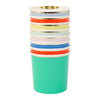 Cups And Straws - Meri Meri Party Palette Tumbler Cups