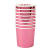 Cups And Straws - Meri Meri Pink Holographic Tumbler Cups