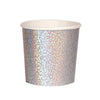Cups And Straws - Meri Meri Silver Sparkle Tumbler Cups