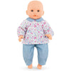 Doll Accessories - Corolle Flower Blouse & Pants For 12-inch Baby Doll