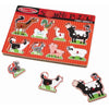 Melissa & Doug Farm Animals Sound Puzzle - 8 Pieces