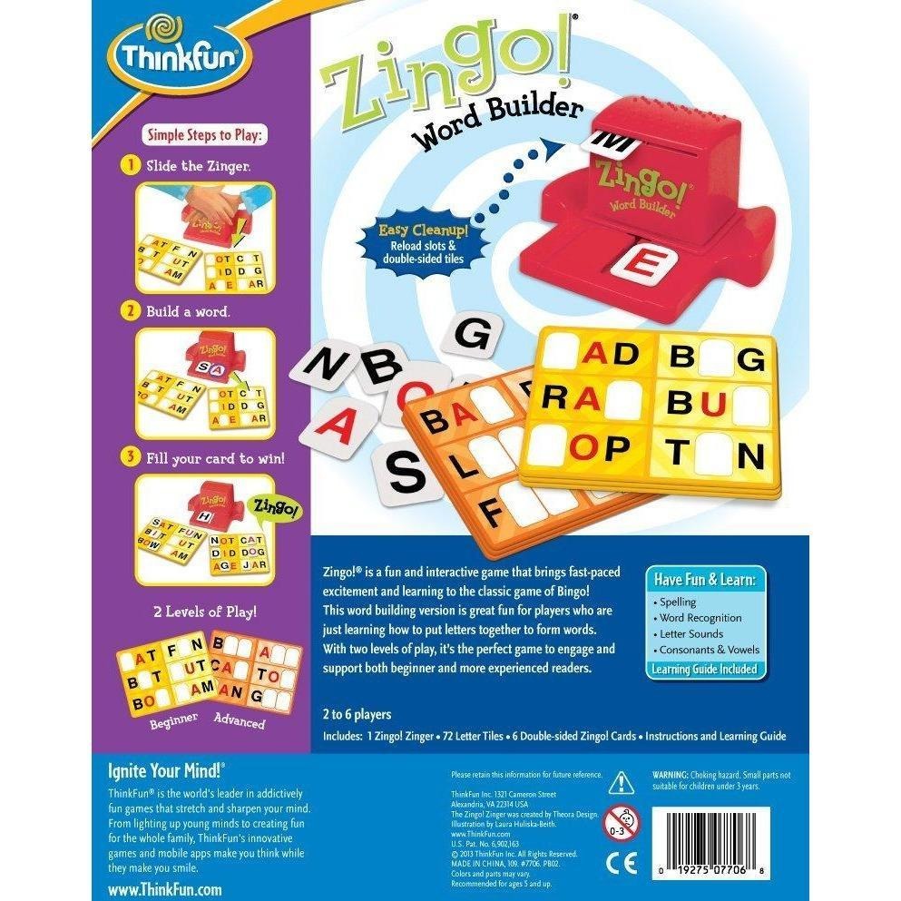 ThinkFun Zingo! Word Builder Early Learning