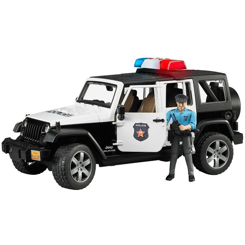 Bruder Jeep Wrangler Unlimited Rubicon Police Car with Policeman- - Anglo Dutch Pools & Toys  - 1
