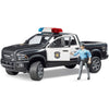 Emergency Vehicles - Bruder Police Ram 2500 W/ Policeman And Light & Sound Module