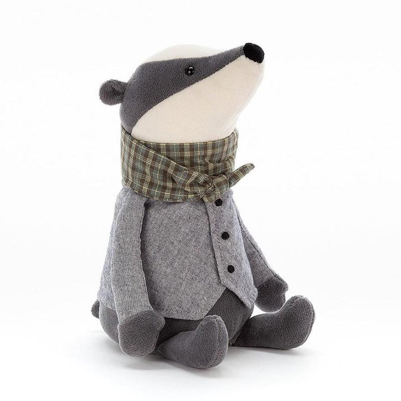 Farm And Forest Animals - Jellycat Riverside Rambler Badger 9"