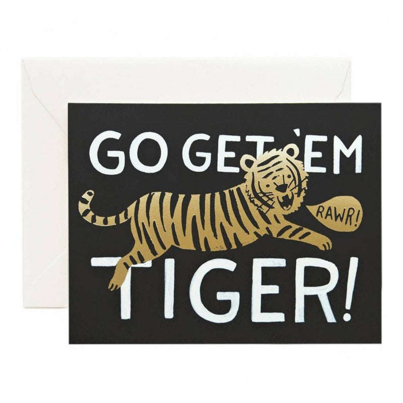 Go Get 'Em Tiger Greeting Card - Greeting Cards - Anglo Dutch Pools and Toys