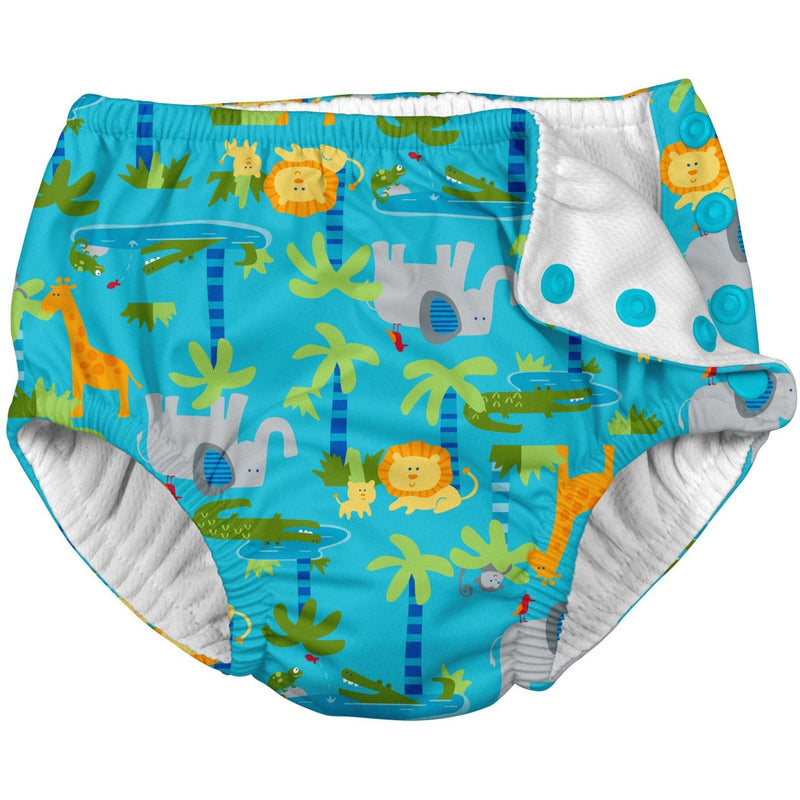 i Play Fun Snap Reusable Swimsuit Diaper- Aqua Jungle - Infant Swim Diapers - Anglo Dutch Pools and Toys